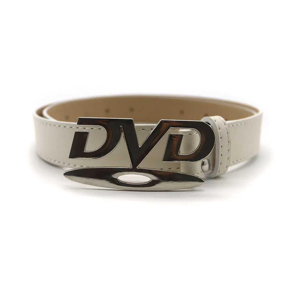 Y2K Retro DVD Belt Buckle for Women