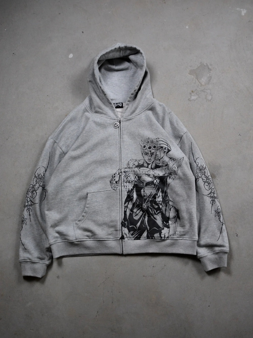 Unisex Y2K Jojo's Bizarre Adventure Zip-up Sweatshirt