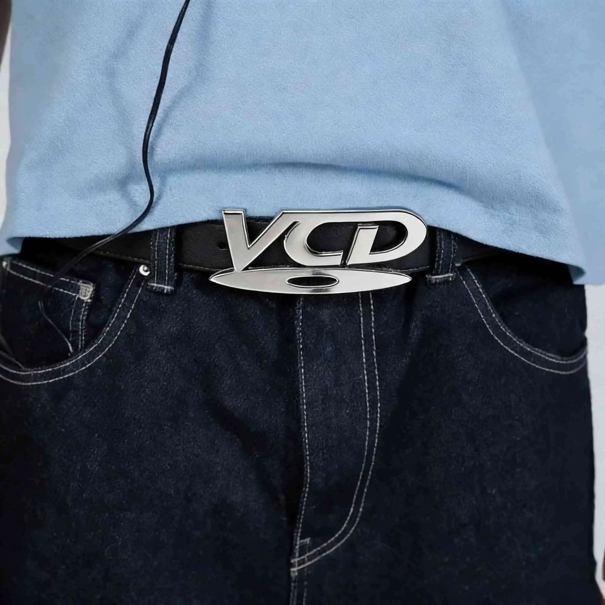 Y2K Retro DVD Belt Buckle for Women