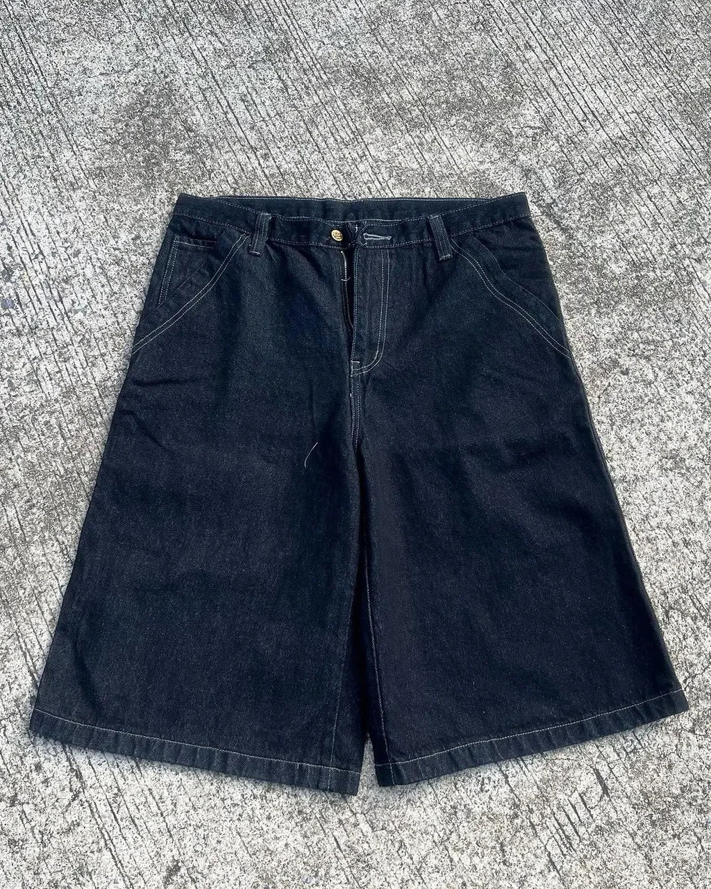 Y2K Jorts embroidered with gemstones