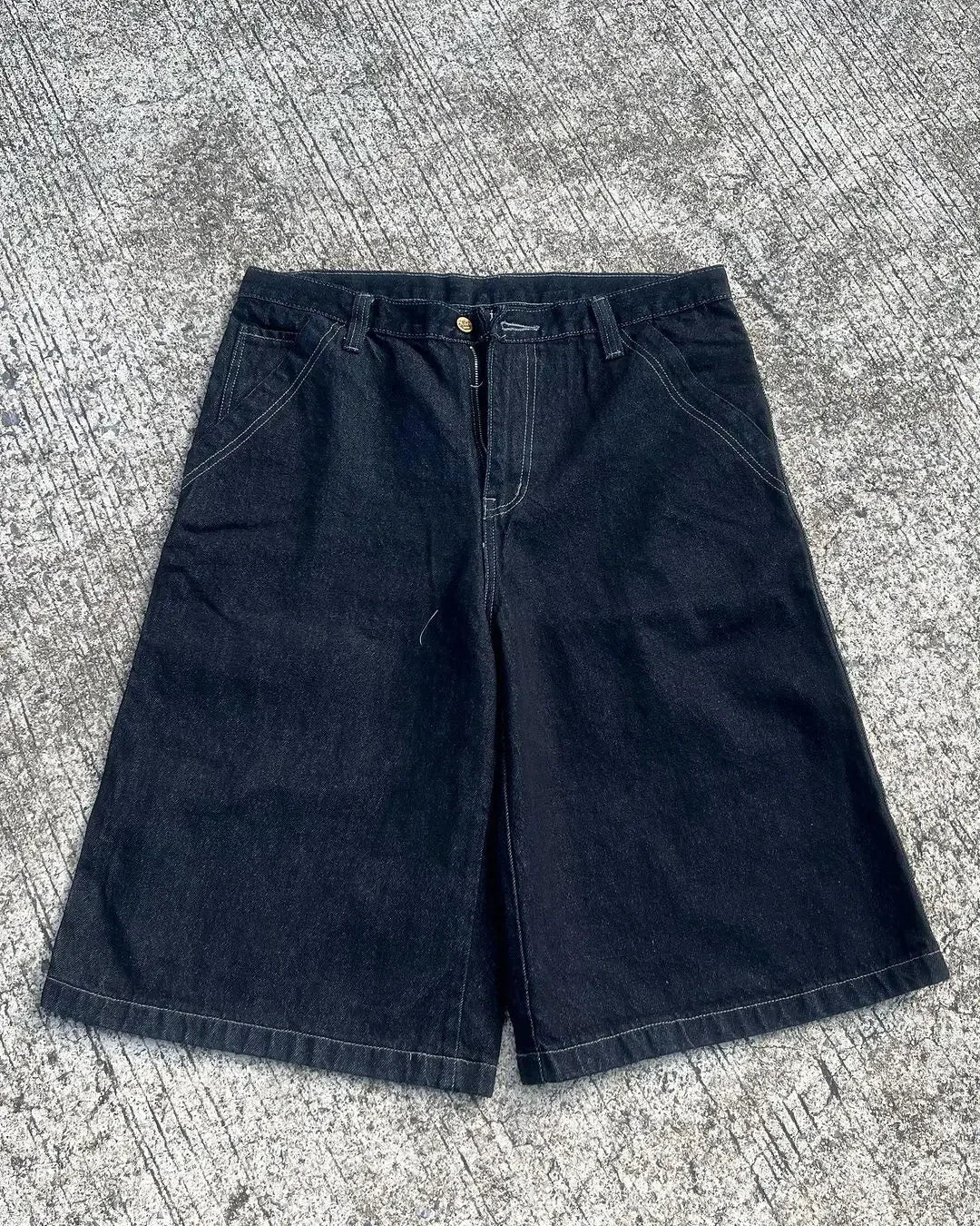 Y2K Jorts embroidered with gemstones