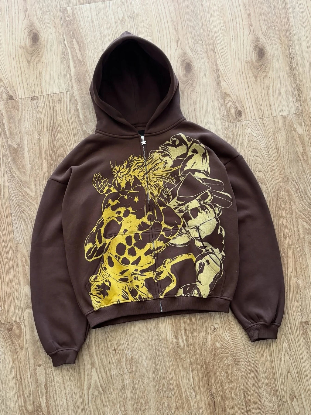 Unisex Y2K Jojo's Bizarre Adventure Zip-up Sweatshirt
